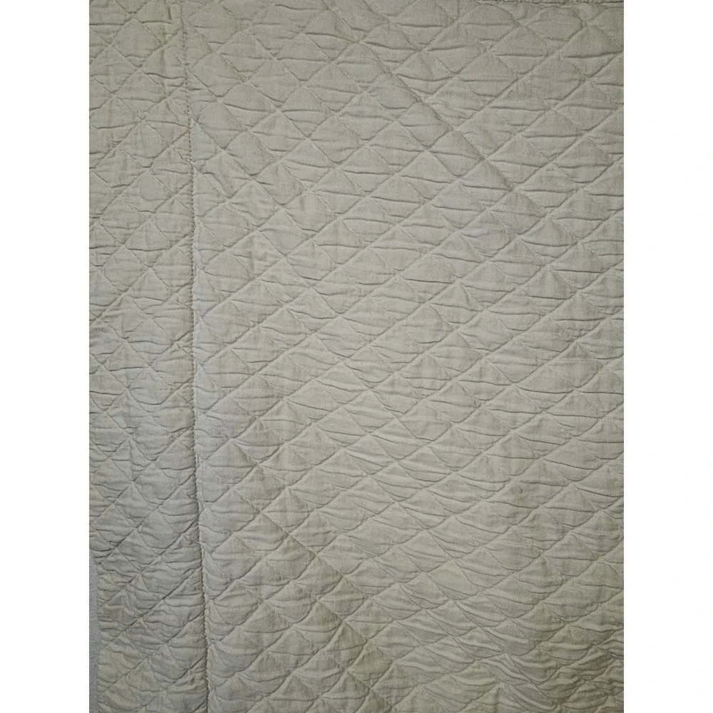 SOFT SURROUNDINGS‎ TIE UP SOFT Beige MATELASSE EURO PILLOW SHAMS 2
